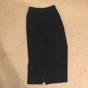 Women’s long dark green skirt